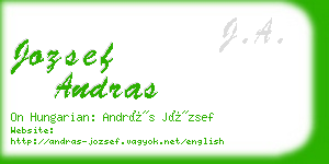 jozsef andras business card